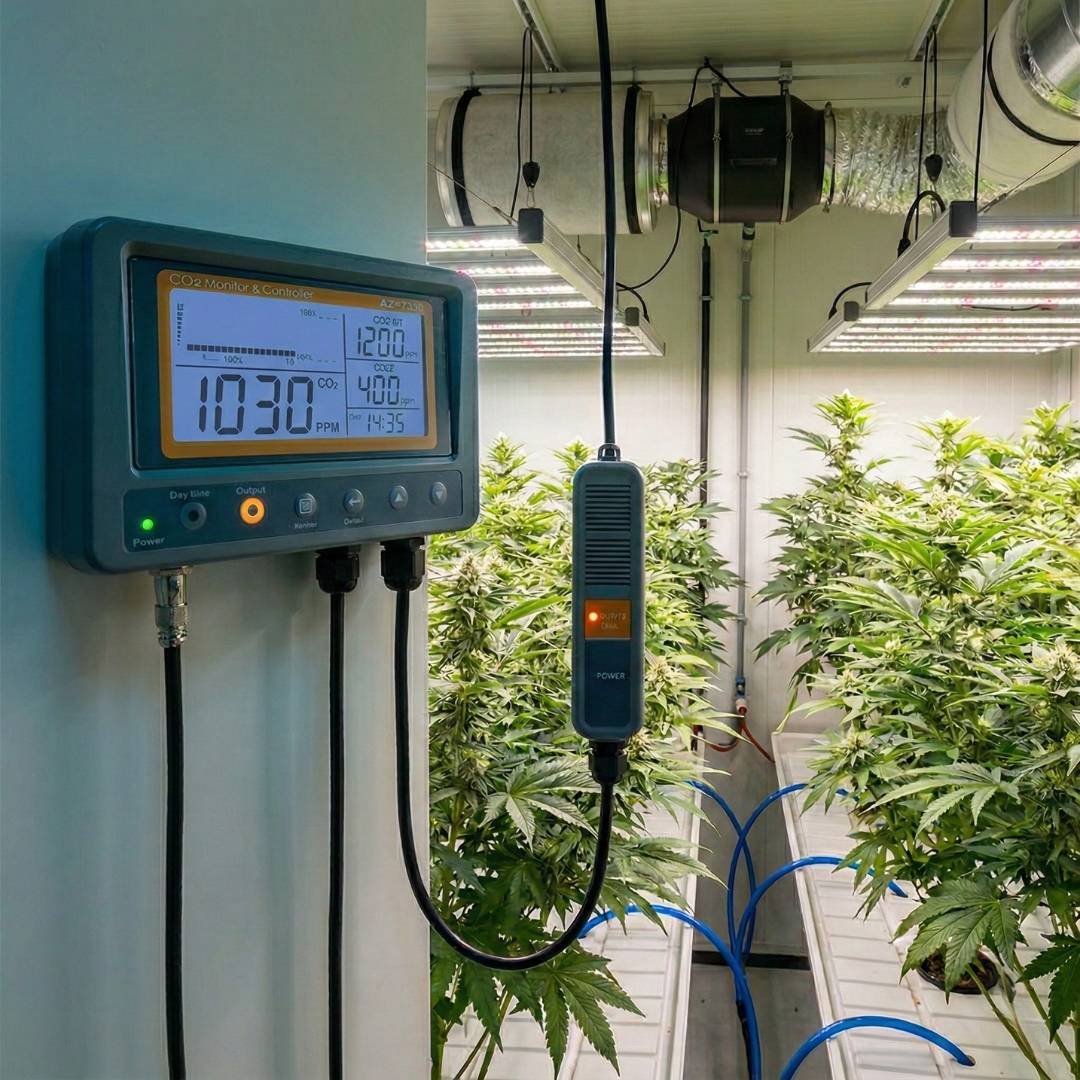 בקר וצג CO2 דיגיטלי מקצועי - 1