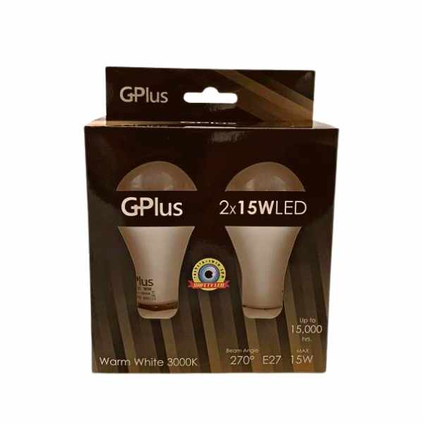 זוג נורות לד 15W 3000K