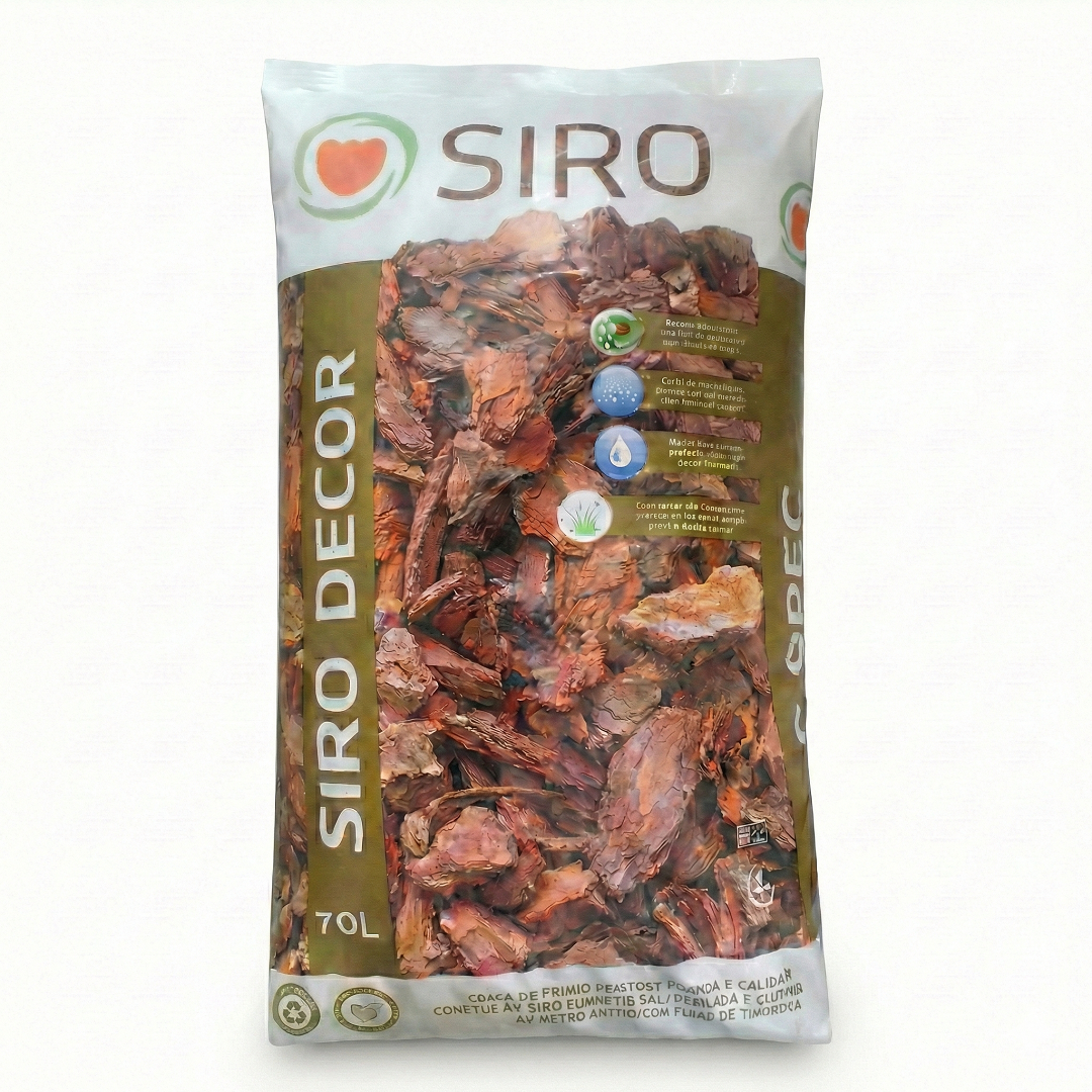 קליפות עץ אורן 20-45 ממ שק 70 ליטר