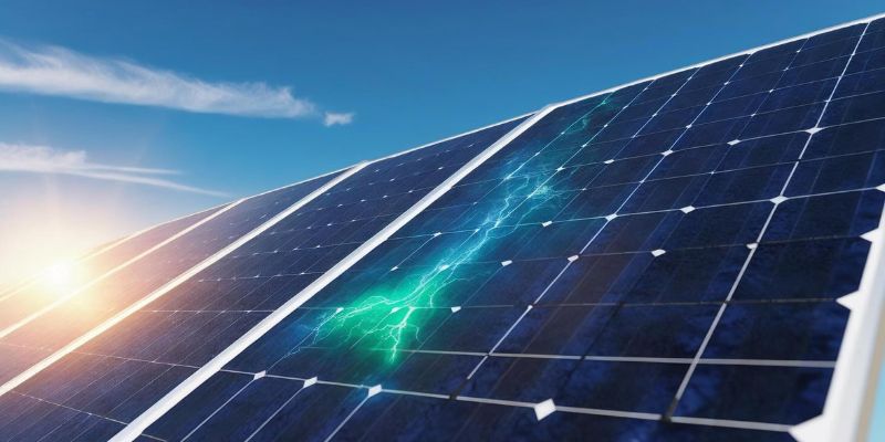 שילוב אנרגיה סולארית במערכות הידרופוניות 3 פאנלים סולאריים בפעולה