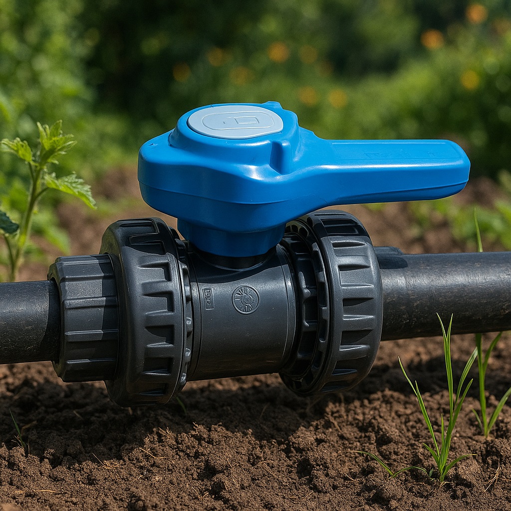 ברז כדורי PVC הברגה פ 3.4 רקורד1 - 1