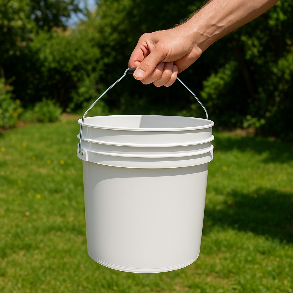 דלי 18.1 ליטר ללא מכסה + ידית ברזל - 1