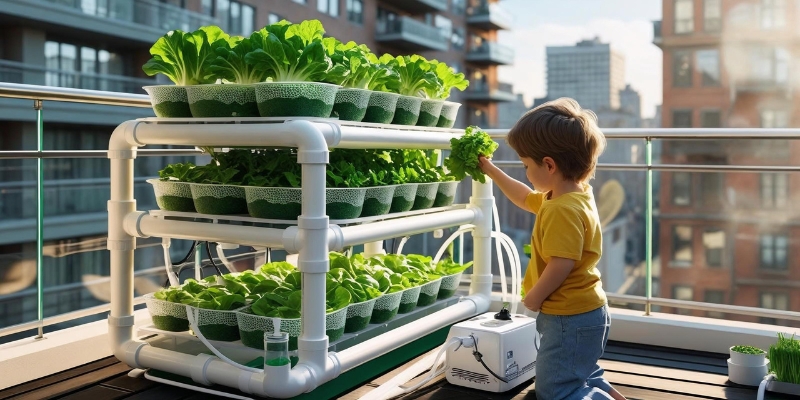 הידרופוניקה - הפתרון למשבר המזון העולמי - 5 - מערכת הידרופונית ביתי