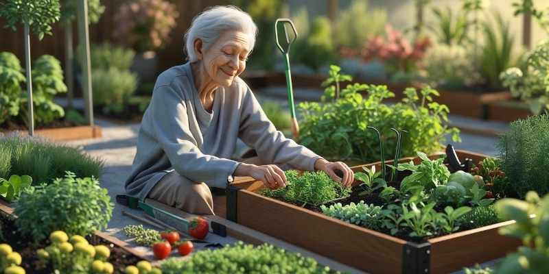 חזרה לטבע כיצד הגינה הופכת למרפאה - 2 - קשישים בגינון טיפולי
