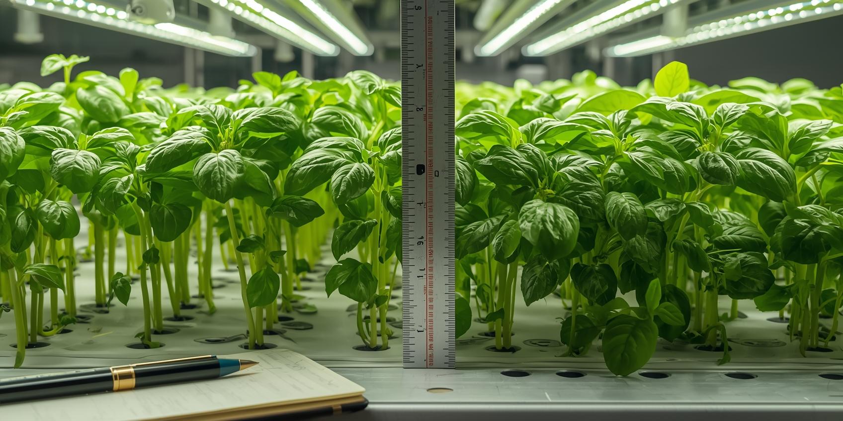 6 סימנים שהצמחים שלך זקוקים ליותר אור - 4 - מעקב צמיחה בגידול הידרופוני