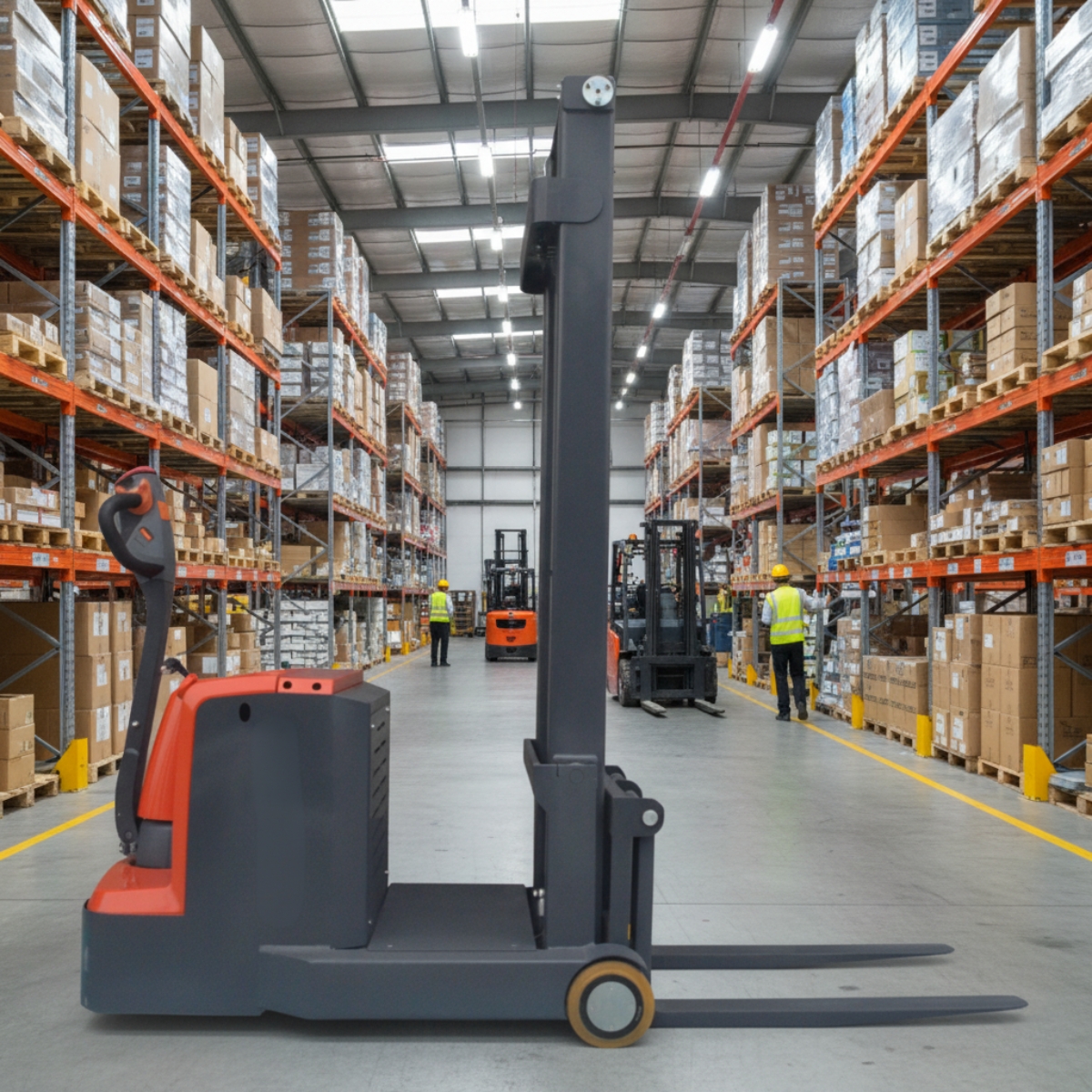 מלגזון BWLIFT מפעיל הולך משקולת נגד 1000 קג 3.5 מטר ברקע