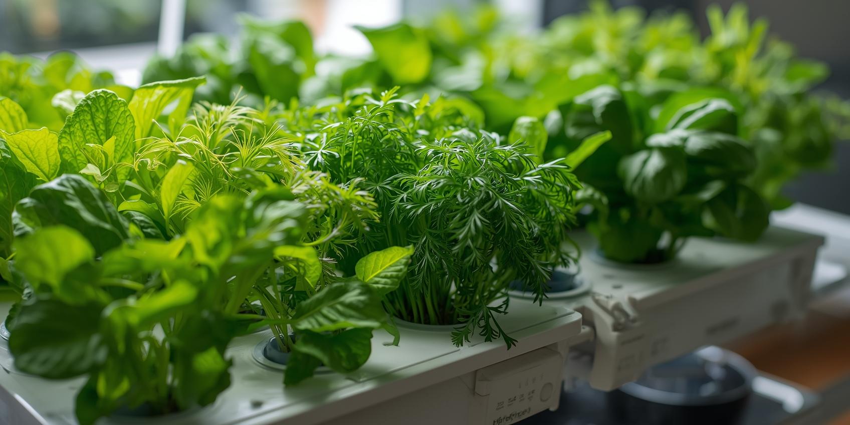 7 טיפים לשמירה על צמחים הידרופוניים בחורף - 3 - ירקות עלים וצמחי תבלין