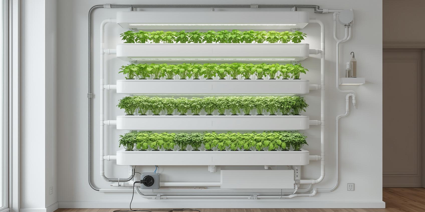 7 טיפים לשמירה על צמחים הידרופוניים בחורף - 4 - מערכת הידרופונית מודולרית