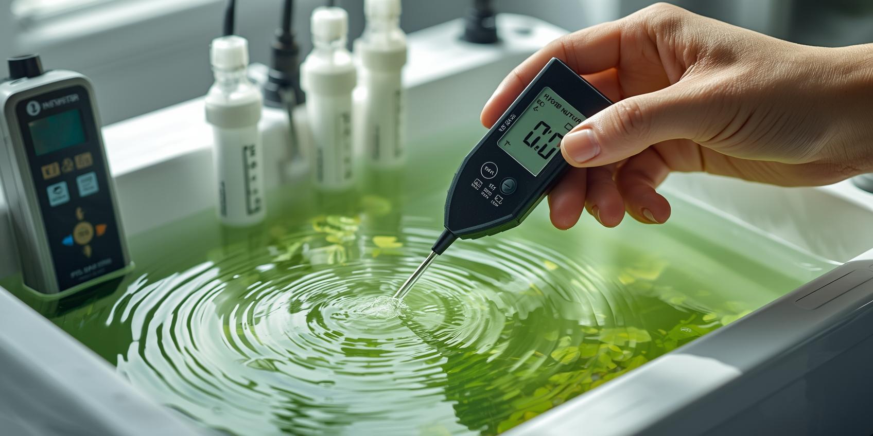 פתוח או סגור 5 שיקולים לבחירת מערכת הידרופונית - 3 - בדיקת תמיסה