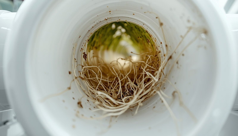 בעיות לחץ מים במערכת הידרופונית ואיך לפתור אותן - 3 - שורשים בצינור